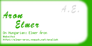 aron elmer business card